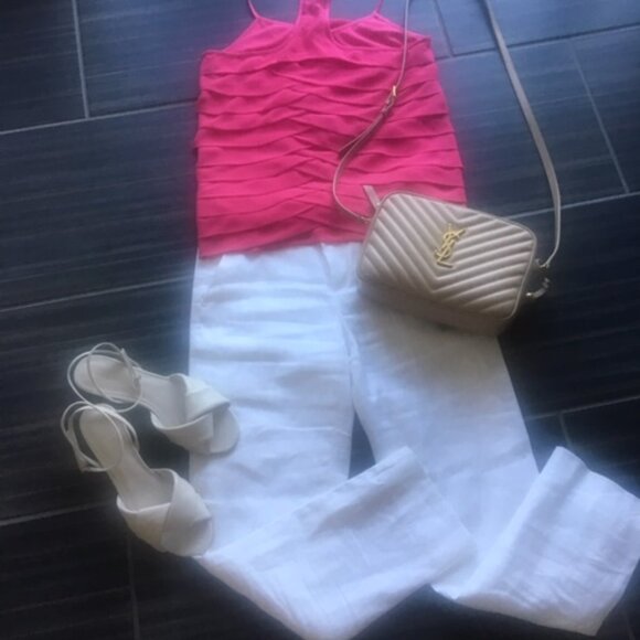 Aqua pink tank top blouse size xs - Picture 7 of 7